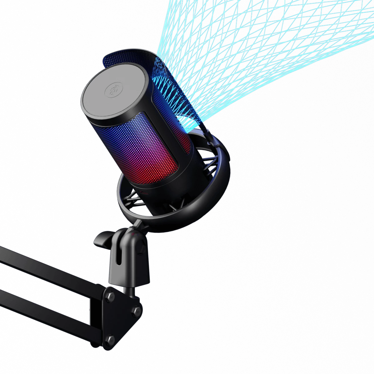 ME6S-35 USB Microphone for PC, Gaming Mic for PS4/ PS5/ Mac/Phone,Condenser Microphone with Touch Mute,RGB Lighting,Gain knob