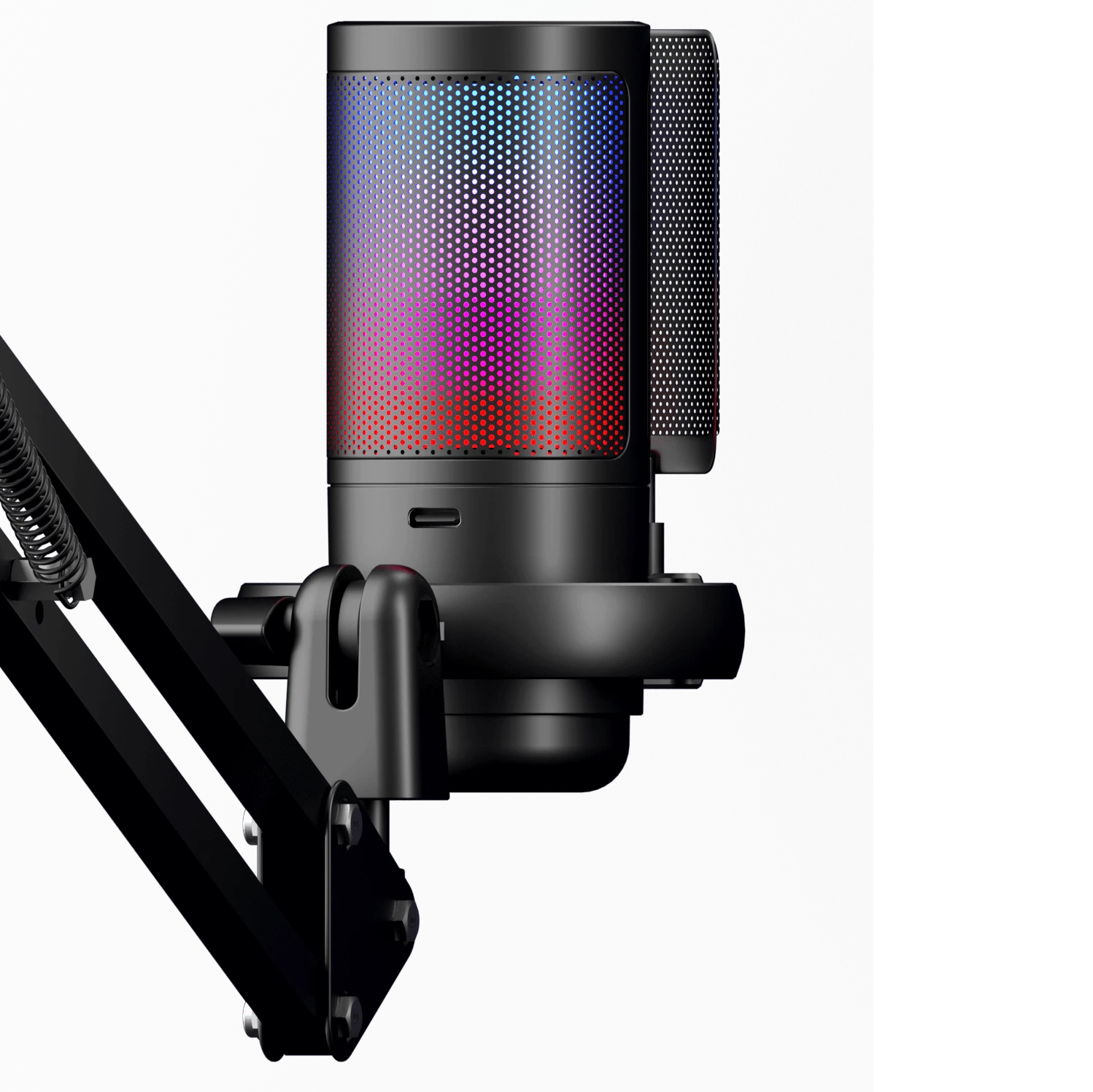 ME6S-35 USB Microphone for PC, Gaming Mic for PS4/ PS5/ Mac/Phone,Condenser Microphone with Touch Mute,RGB Lighting,Gain knob