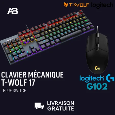 Pack Gaming Performance – Twolf T17 +Logitech G102