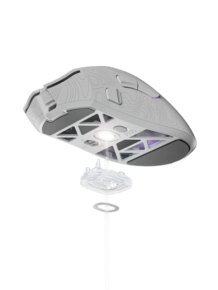 M4G × FuryCube G11 — Ultra Lightweight Wireless Gaming Mouse (White)