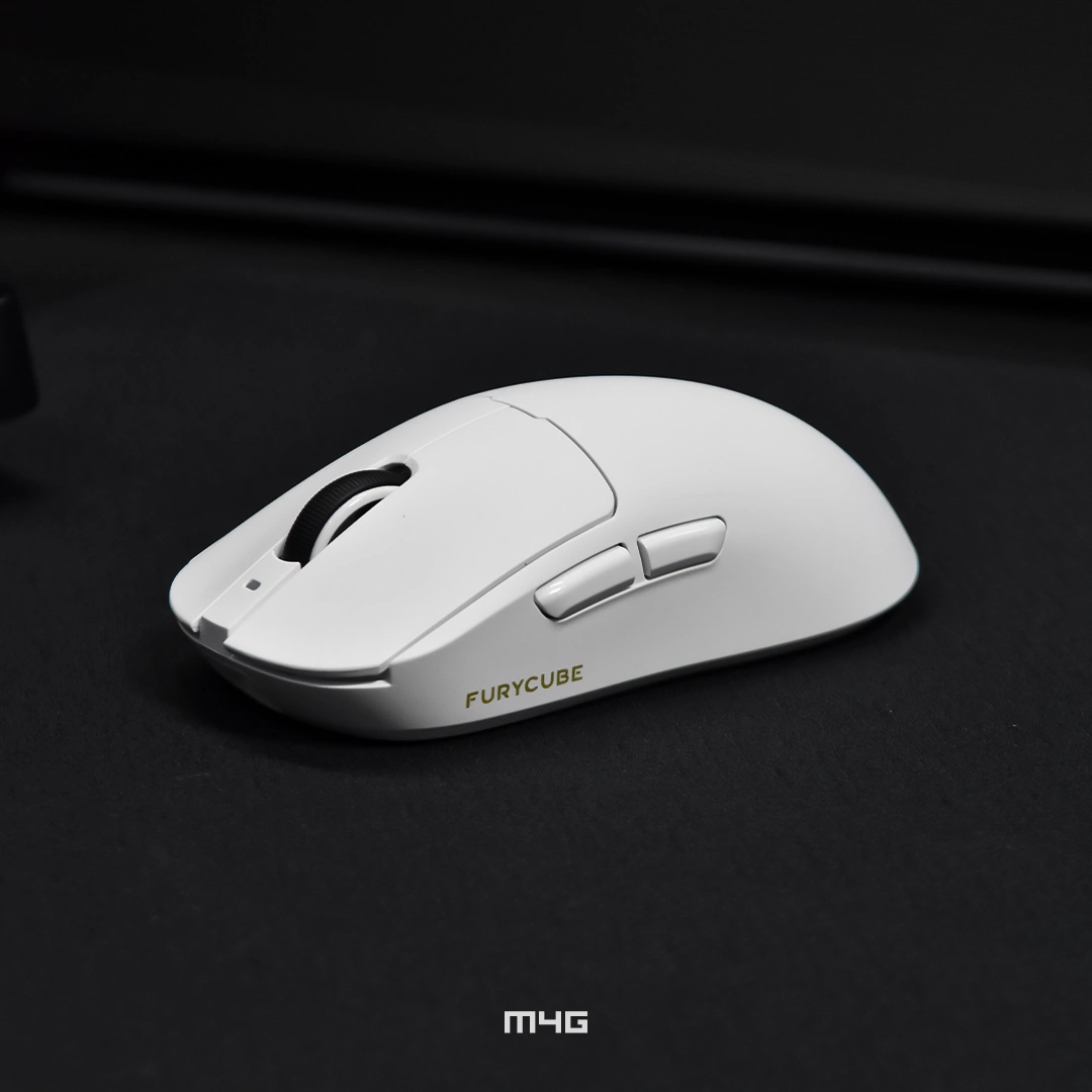 M4G × FuryCube R7 — Wireless Gaming Mouse ( White)