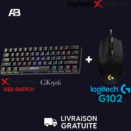 pack gaming ( xtrike me + logitech-g102)