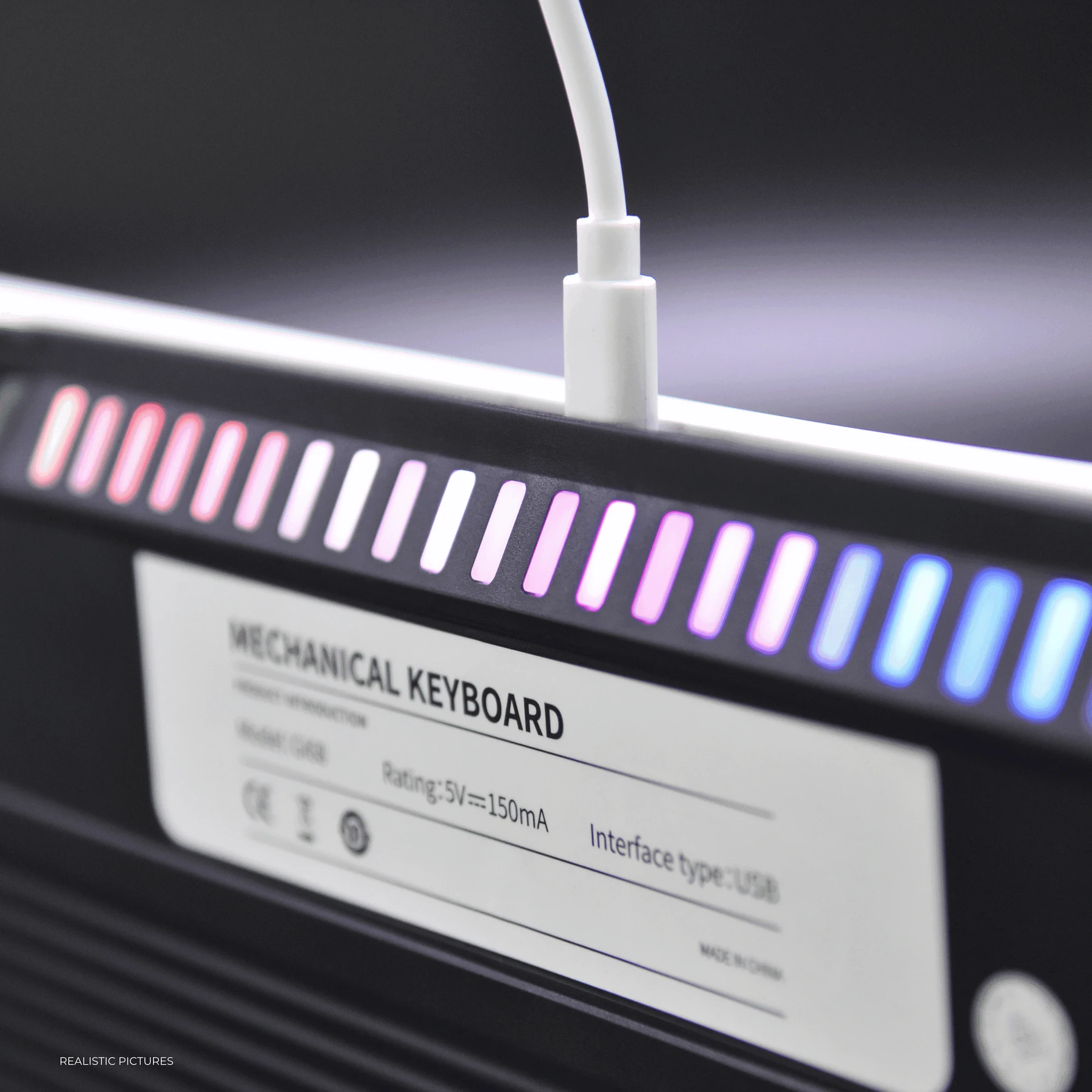 Golden Lion GI68 65% Hot-Swappable Mechanical Keyboard – Full RGB Lighting, USB-C, Red Outemu Switches, Compact Gaming Keyboard (black)