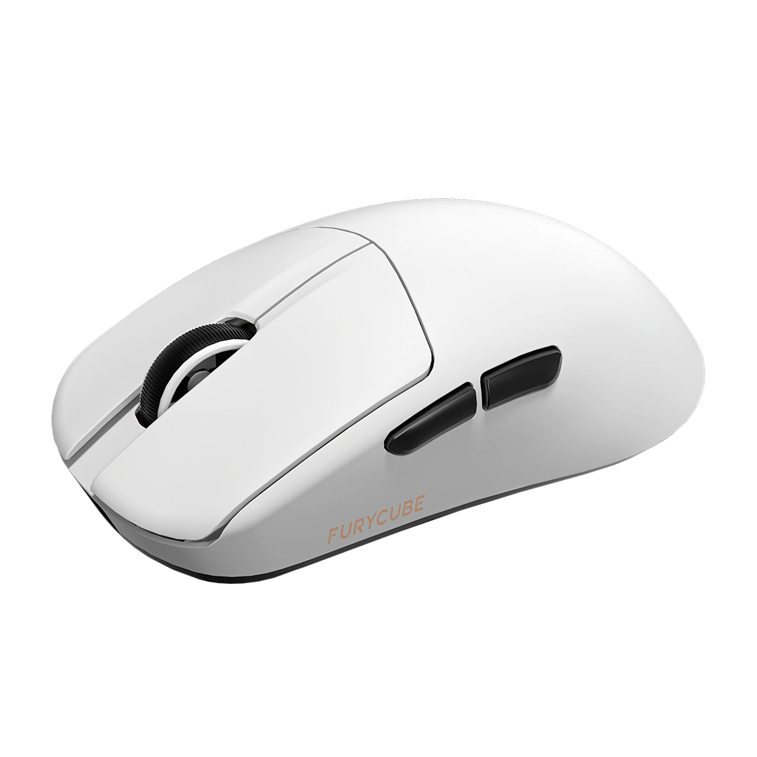 M4G x FURYCUBE G13S Wireless Gaming Mouse with Swappable Battery (White)