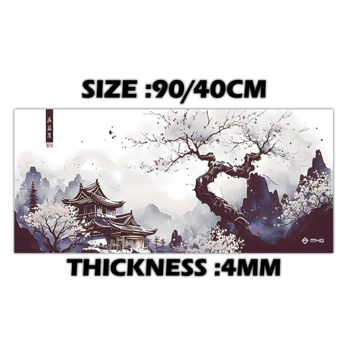 M4G Mouse pad White&bleu TX 900x400mm/4mm