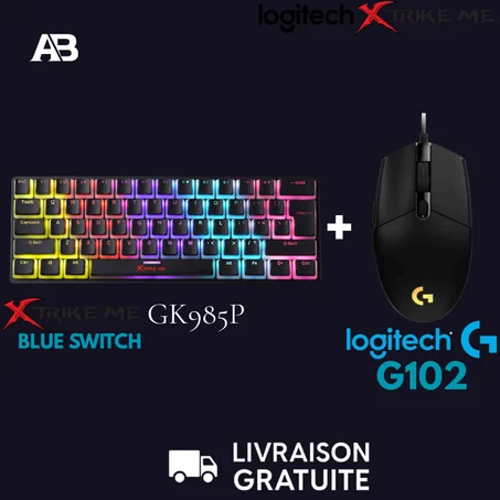 Pack Pro Gamer (Xtrike Me GK-985P + Logitech g102)