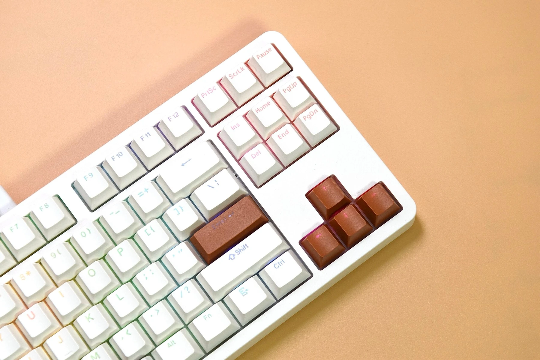 Golden Lion GM87 TKL Hot-Swappable Mechanical Keyboard with Full RGB Lighting, USB-C VIA Interface, and Red/Silver Switch Options