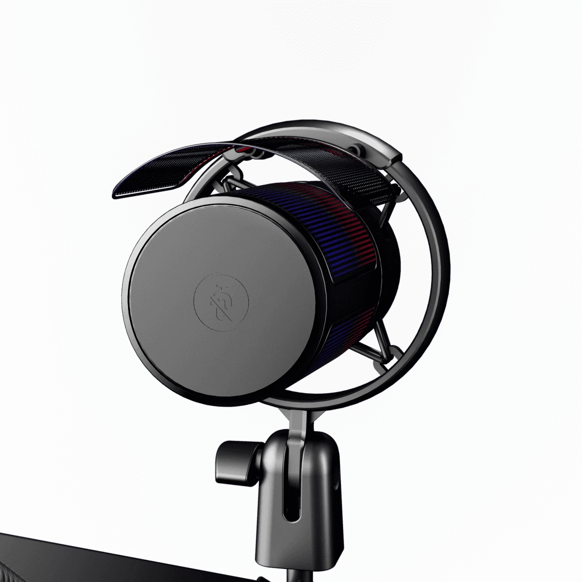 ME6S-35 USB Microphone for PC, Gaming Mic for PS4/ PS5/ Mac/Phone,Condenser Microphone with Touch Mute,RGB Lighting,Gain knob