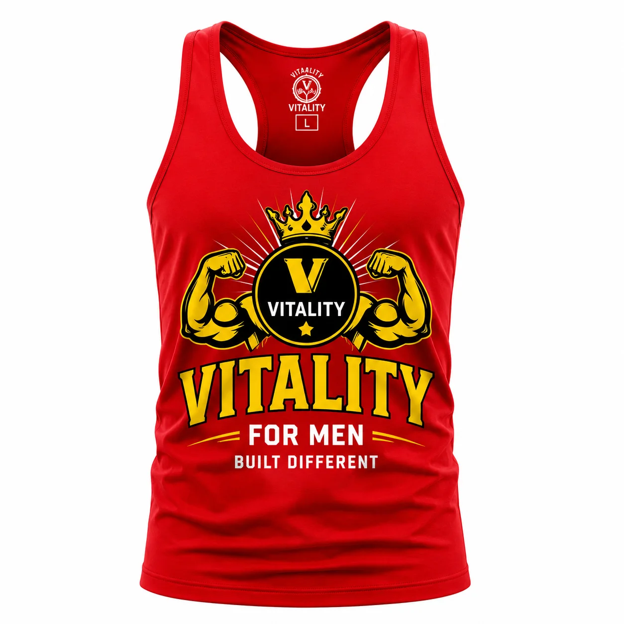 Débardeur Vitality Homme – Rouge