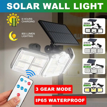 مصباح حائط بالطاقة الشمسية Lampe Solaire LED