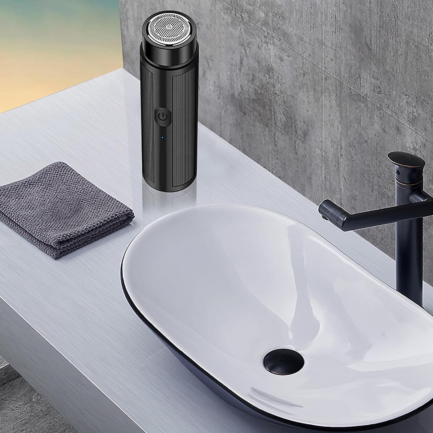 ماكينة حلاقة كهربائية صغيرة برأس دوار 360 درجة Portable Electric Shaver