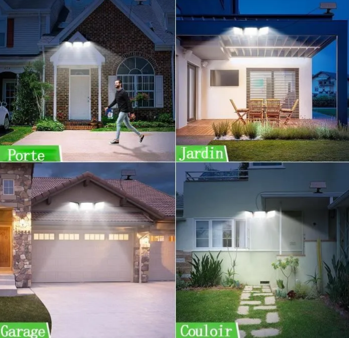 مصباح حائط بالطاقة الشمسية Lampe Solaire LED