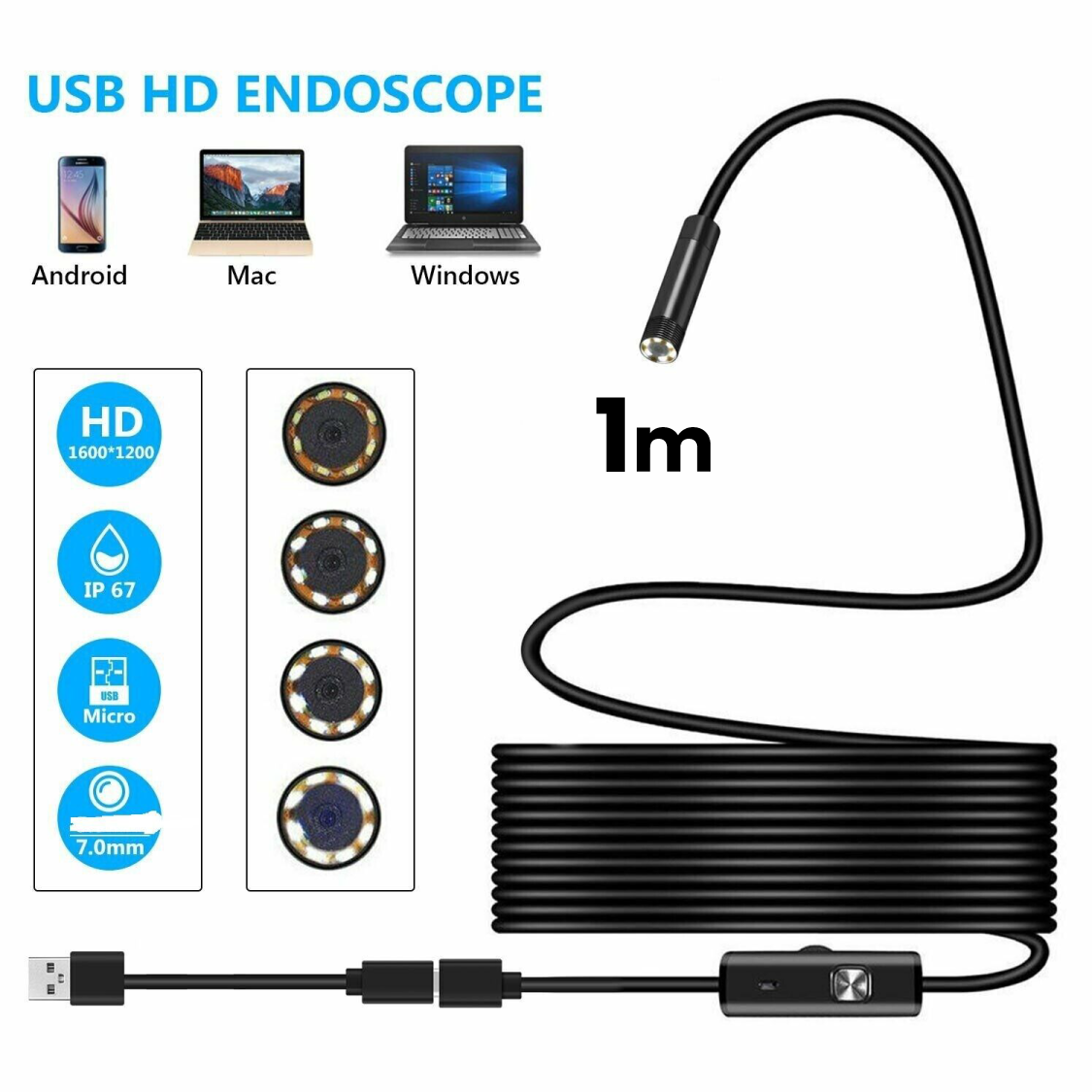 كاميرة اندوسكوب صغيرة Mini Camera Endoscope