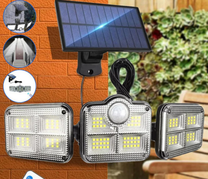 مصباح حائط بالطاقة الشمسية Lampe Solaire LED