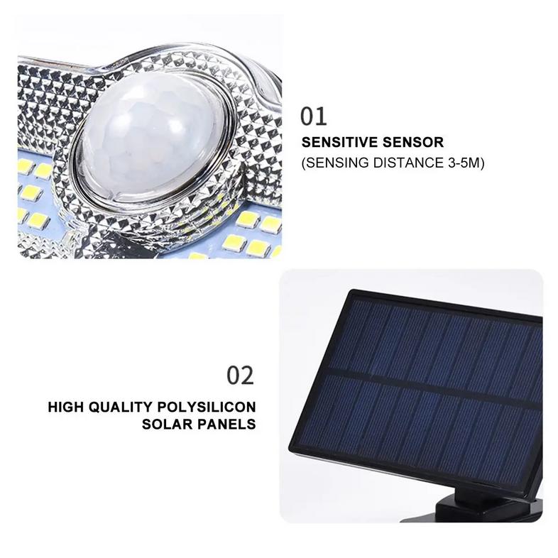 مصباح حائط بالطاقة الشمسية Lampe Solaire LED
