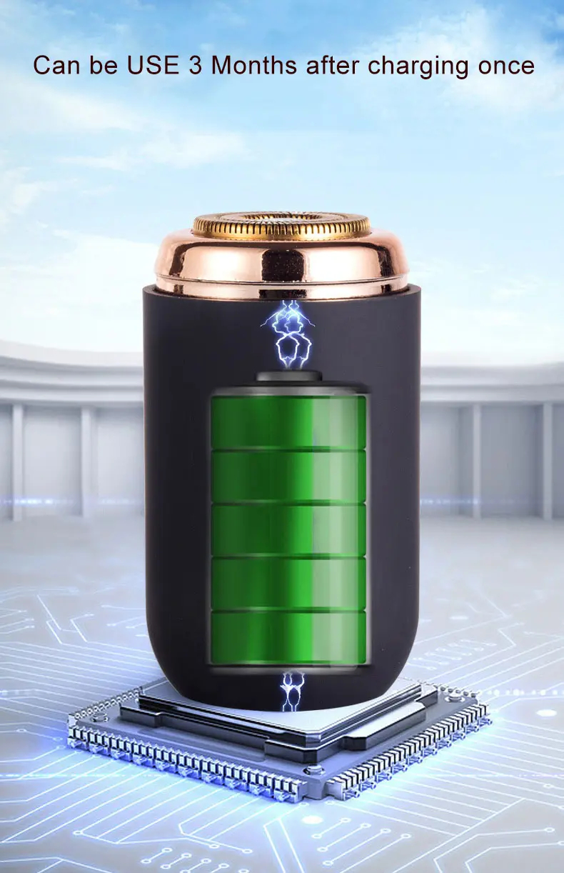 ماكينة حلاقة صغيرة كهربائية برأس واحد على شكل كبسولة Mini Capsule Shaver