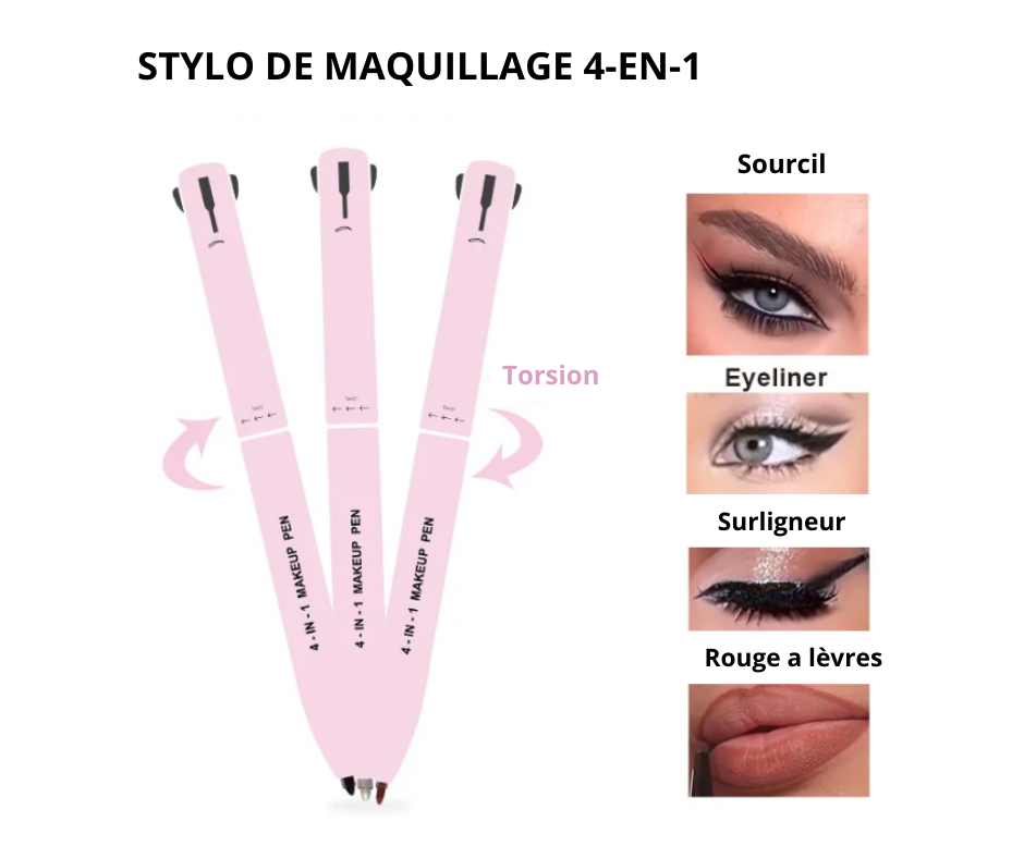 STYLO DE MAQUILLAGE 4 EN 1