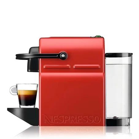 آلة تحضير القهوة NESPRESSO Inissia – تصميم أنيق مدمج، ضغط 19 بار، تسخين سريع، لون أحمر