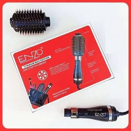 فرشاة ENZO One-Step 2 في 1 – مجفف ومصفف الشعر في أداة واحدة – حجم، لمعان وتصفيف سريع