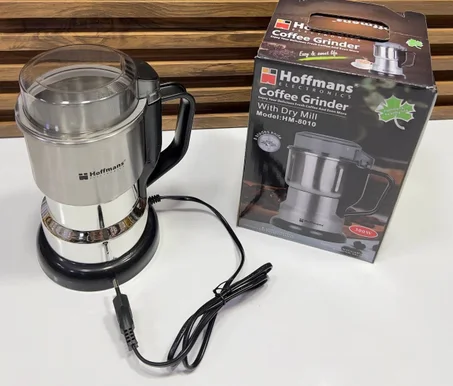 طحانة التوابل الكهربائية Hoffmans بقوة 300 واط – طحن سريع ونكهة طازجة