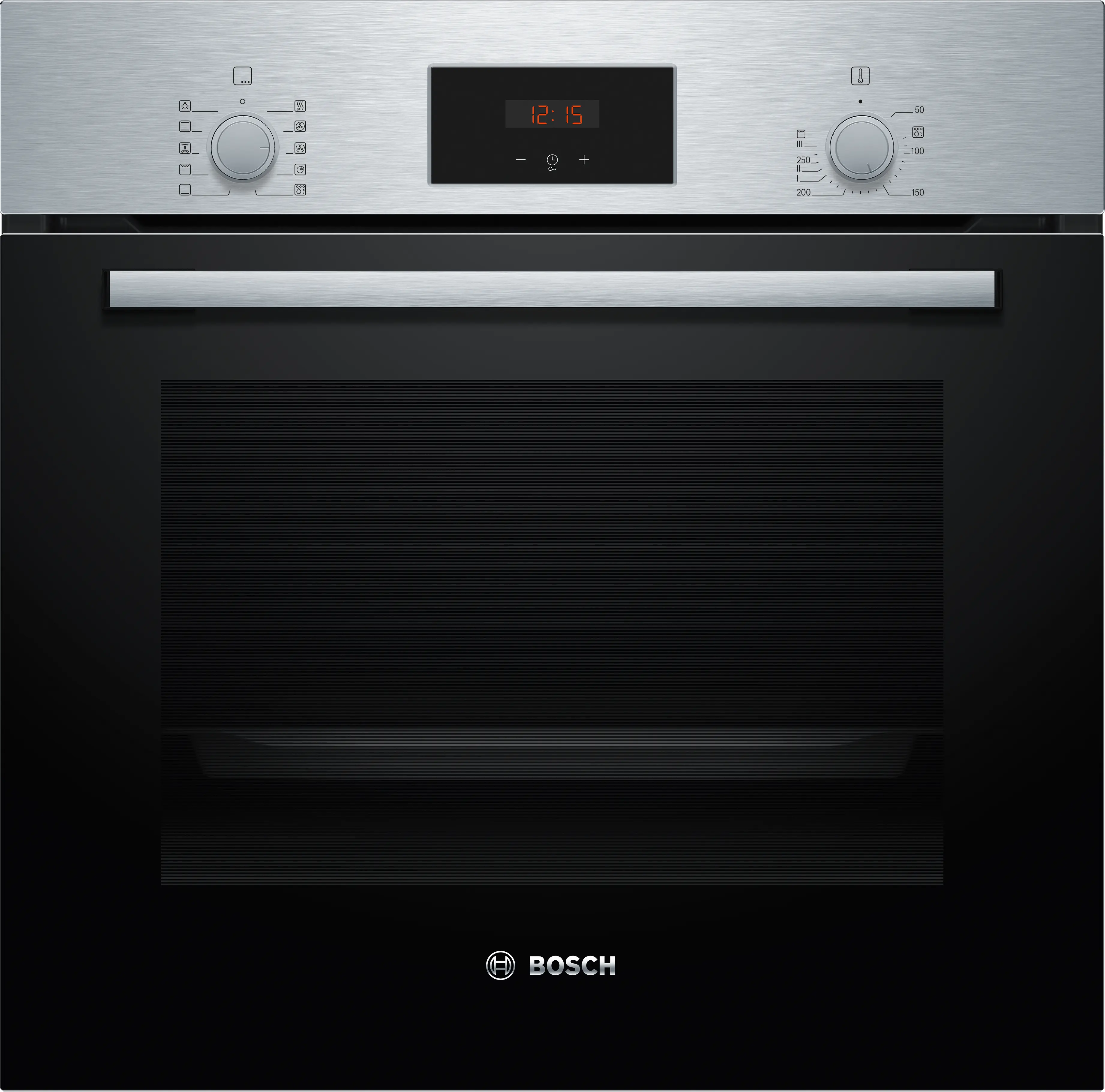 Four Encastrable Bosch – 60cm – Chaleur Tournante – Inox & Verre Noir