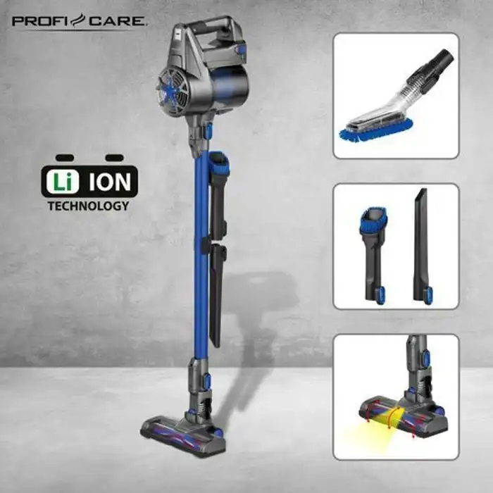 Aspirateur Sans Fil PROFI CARE – بطارية Li-Ion قوية، خفيف ومتعدد الاستعمالات لتنظيف مثالي