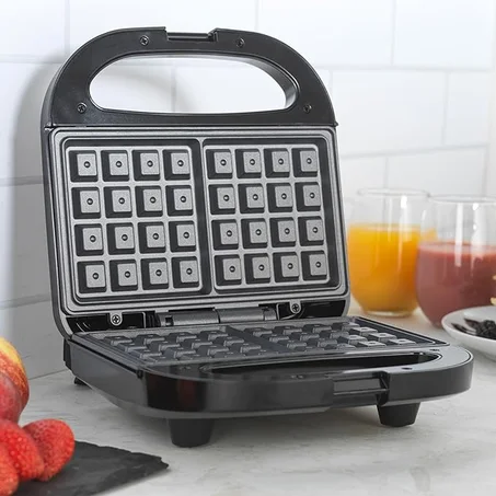 آلة صنع الوافل الكهربائية – Waffle Maker غير لاصقة بتحكم سهل ومقبض آمن للاستعمال المنزلي