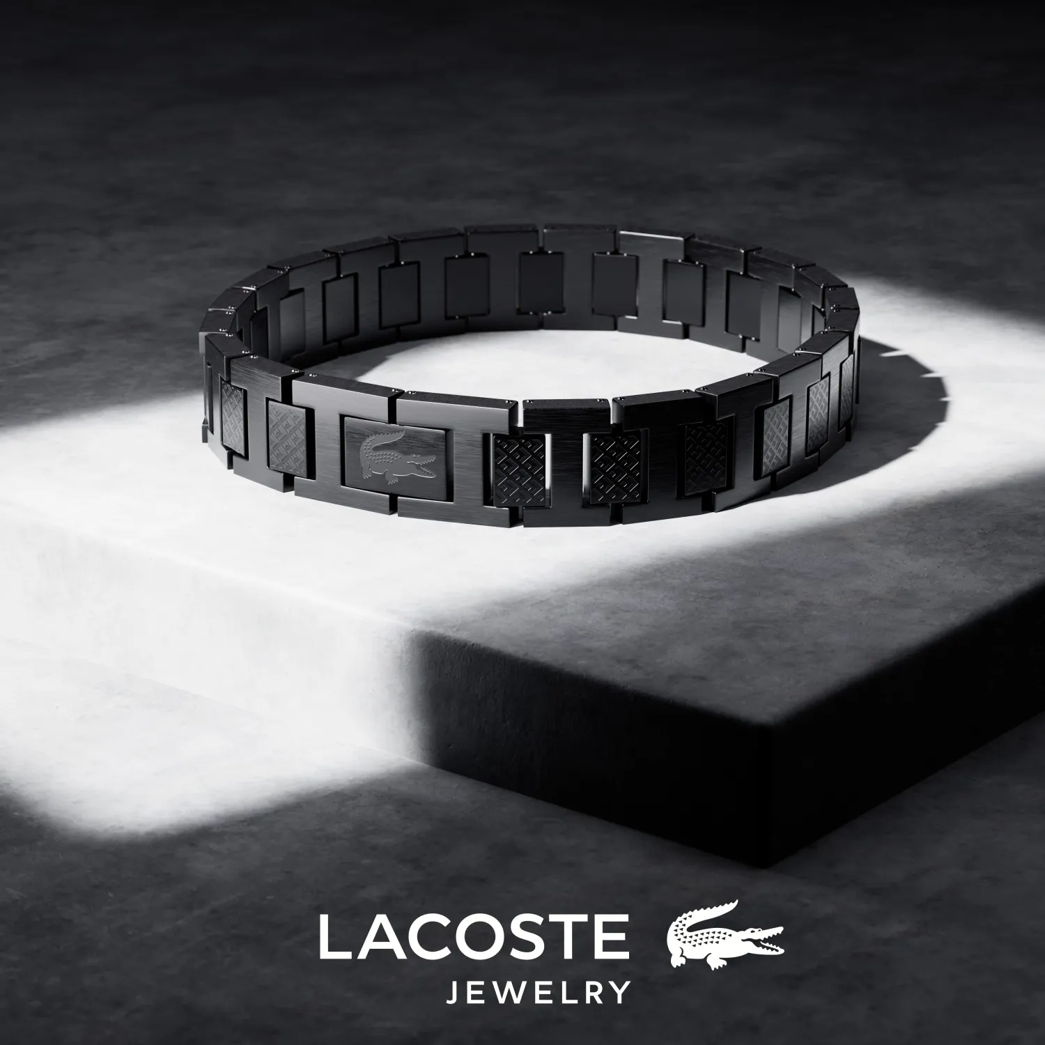BRACELET LACOSTE NOIR