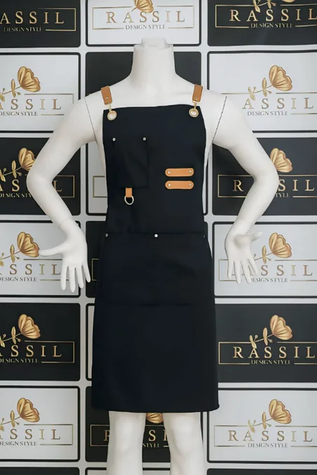 مريلة نوعية ممتازة مناسبة لجميع الأعمال - تأتي بأشرطة متقاطعة - قماش خشن غير عازلة للماء