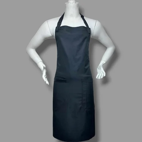 مريلة خفيفة للغاية   -جيب - حلقة منشفة، معززة بالجلد الاصطناعي- مريلة الطبخ، الشيف، النادل، و غيرها