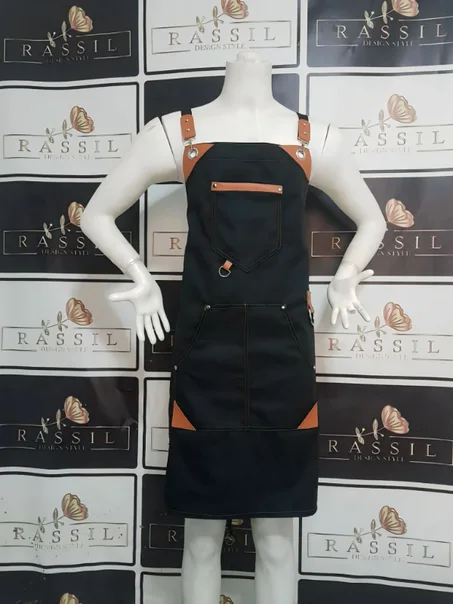 مريلة أنيقة  تأتي بتصميم عصري و أنيق- مصنوعة من قماش ممتاز- مريلة للمطاعم ، الفنادق ، الحلاق، النادل، الجزار  غيرها