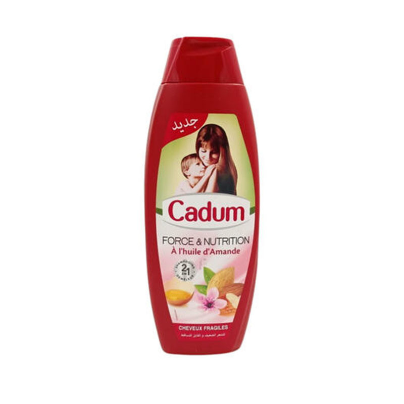 SHAMPOO CADUM FORCE & NUTRITION A L’HUILE D’AMANDE CHEVEUX FRAGILES 380ML