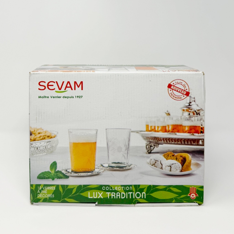 Paquet verre 12 Pièces SEVAM Lux Tradition Anba