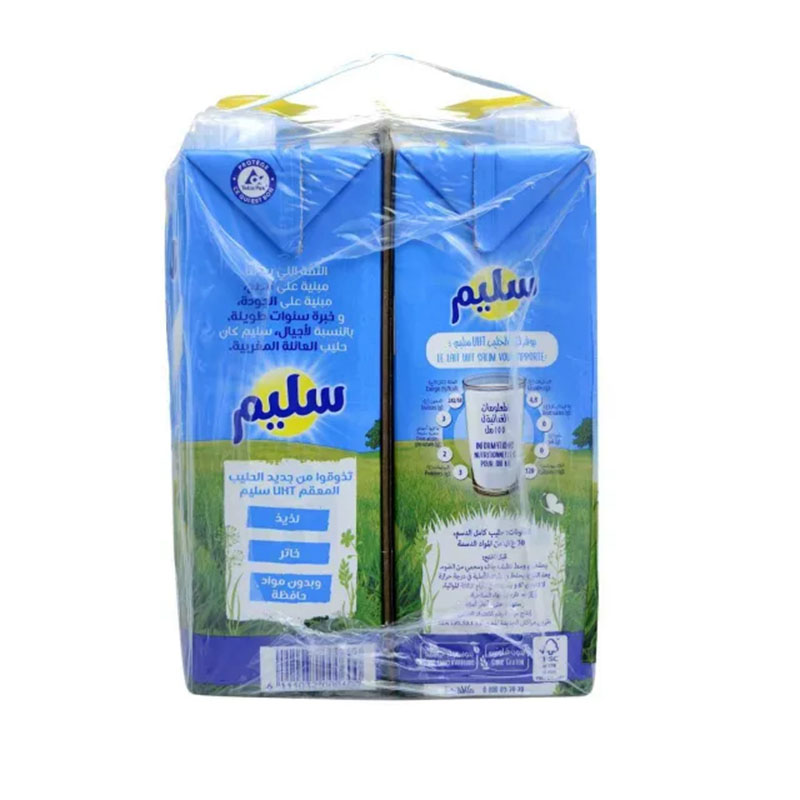Pack lait stérilisé UHT entier 6 x 1L - SALIM‏