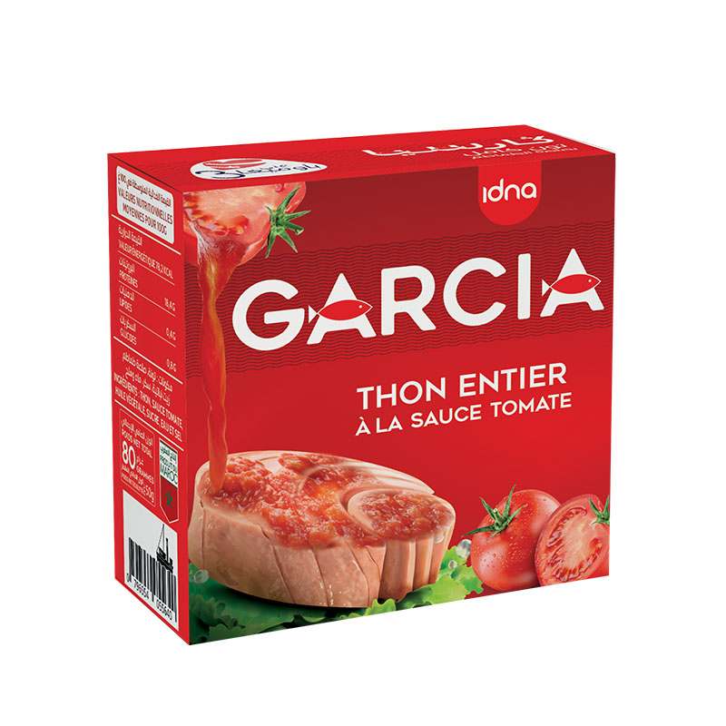 Garcia – Thon Entier à la Sauce Tomate (80g)