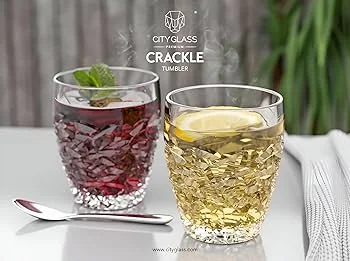 Verre à thé - 1er choix - 6 pièces - Verre cristallin