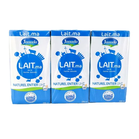 Lait UHT 500mlX6 JAOUDA