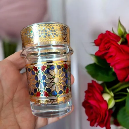 12 Verres De The en Cristal Style Zellige Fassi marocain Traditionnels