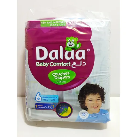 COUCHES DALAA BABY COMFORT TAILLE 6 JUNIOR+ (+18KG) 20U