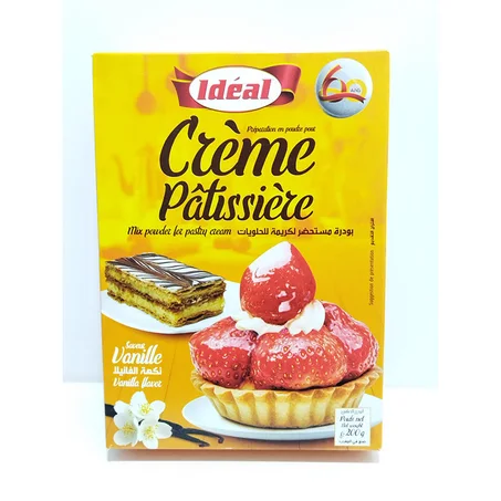 PRÉPARATION EN POUDRE CRÈME PÂTISSIÈRE SAVEUR CITRON 200G IDÉAL