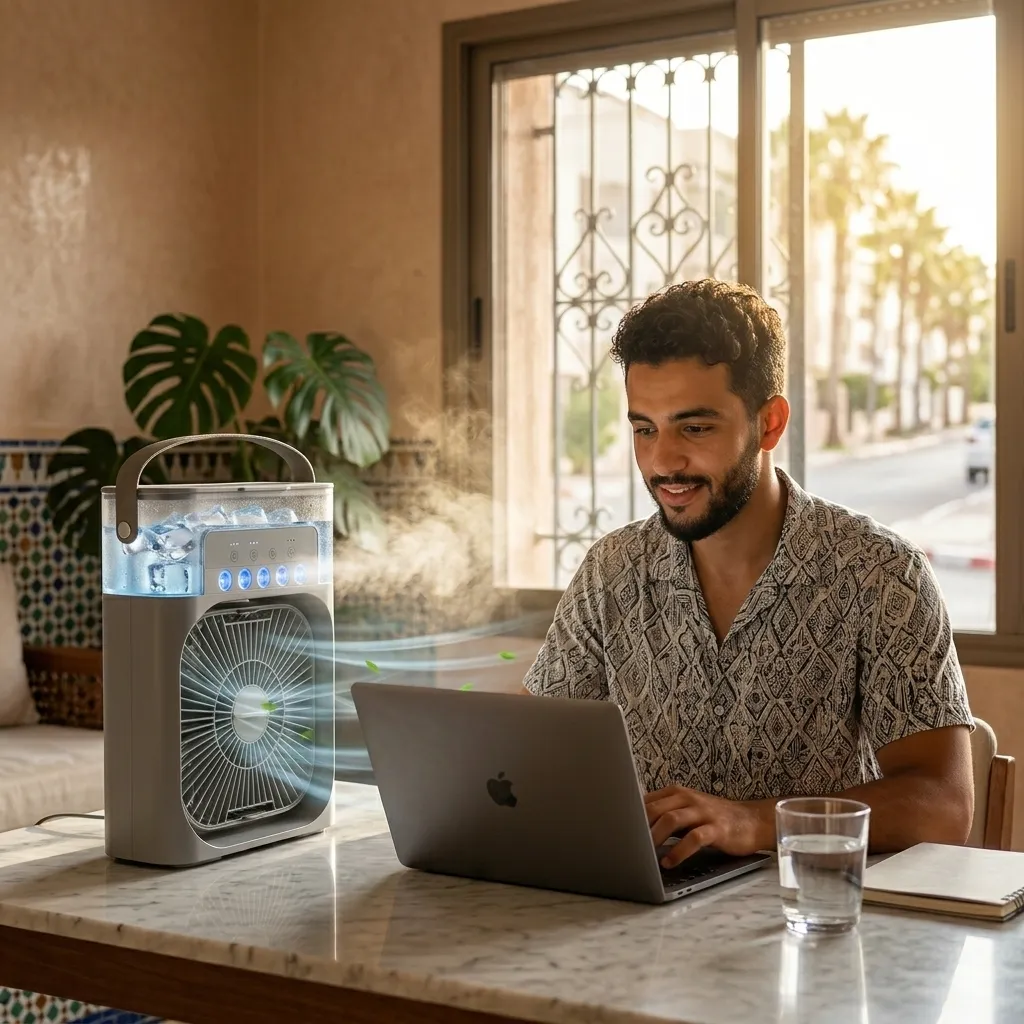 مروحة التبريد المحمولة