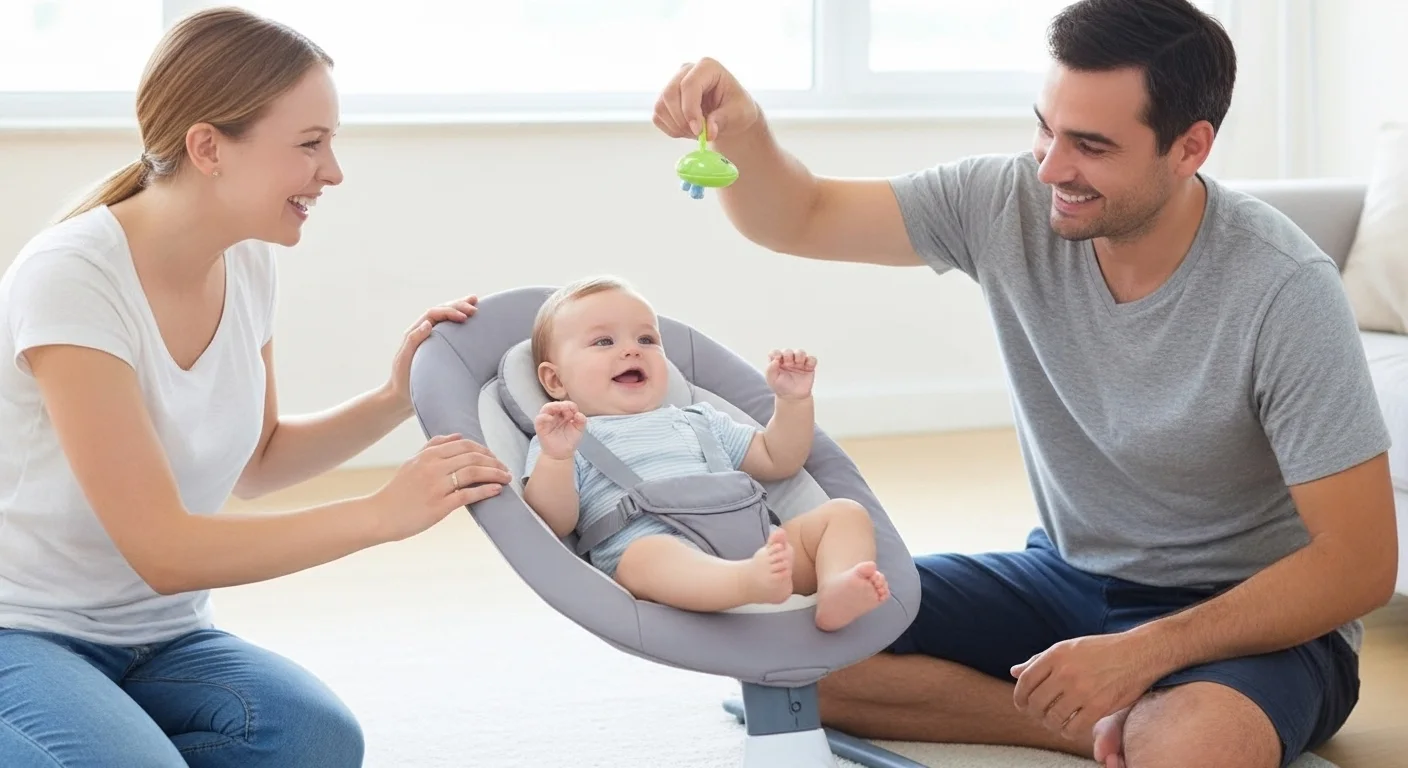 هزّازة أطفال ذكية ومريحة