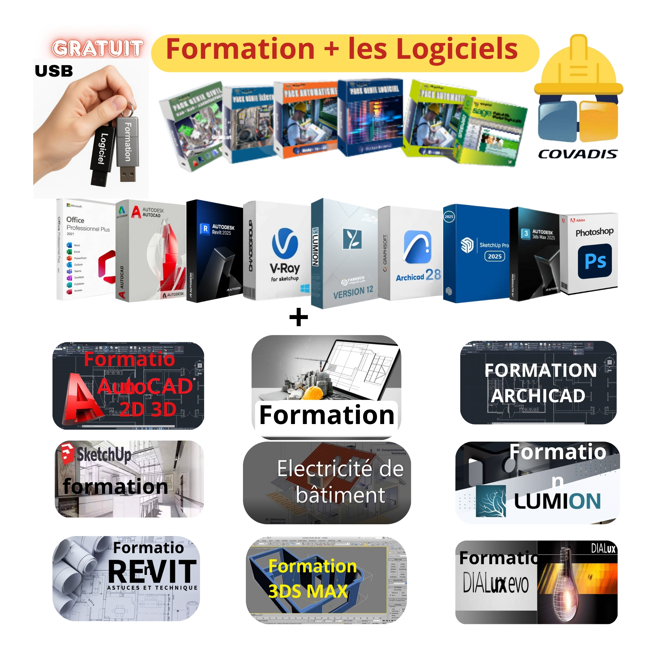 باك شامل للمهندسين: 20 دورة تدريبية عالية الجودة + 15 برنامج هندسي مفعّل بالمجان