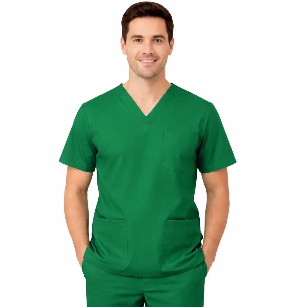 Pyjama de Bloc Col V HOMME VERT BLOC