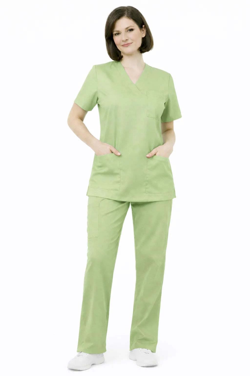 Pyjama de Bloc Col V  PISTACHE