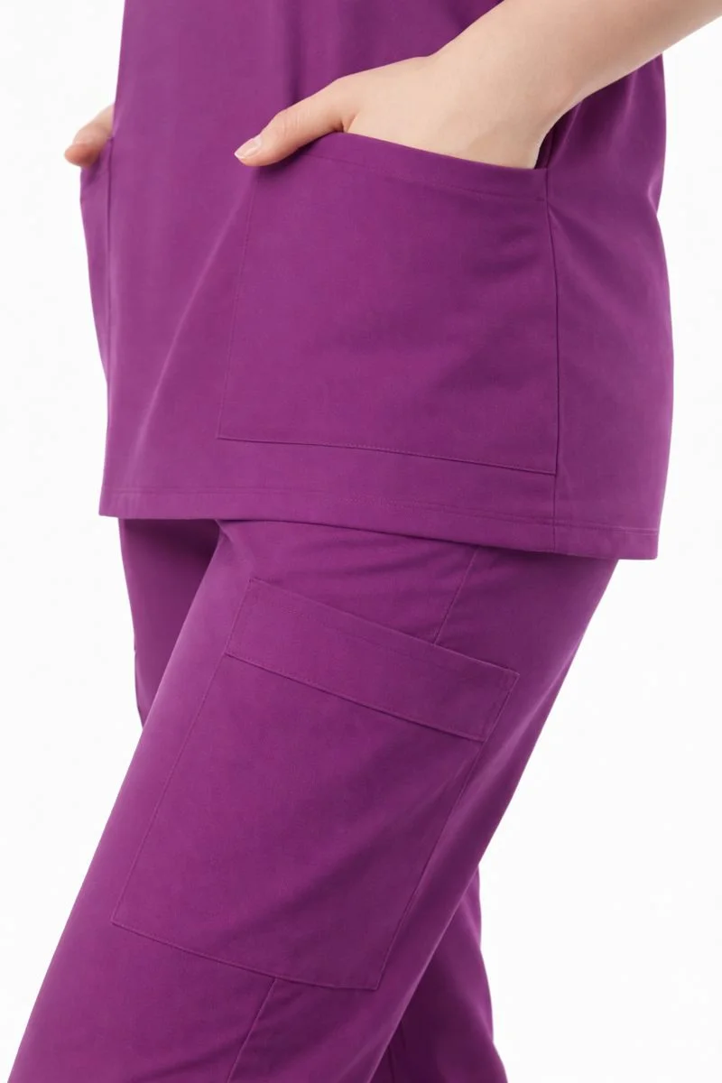 Pyjama de Bloc Col V ROSE FOUCHIA