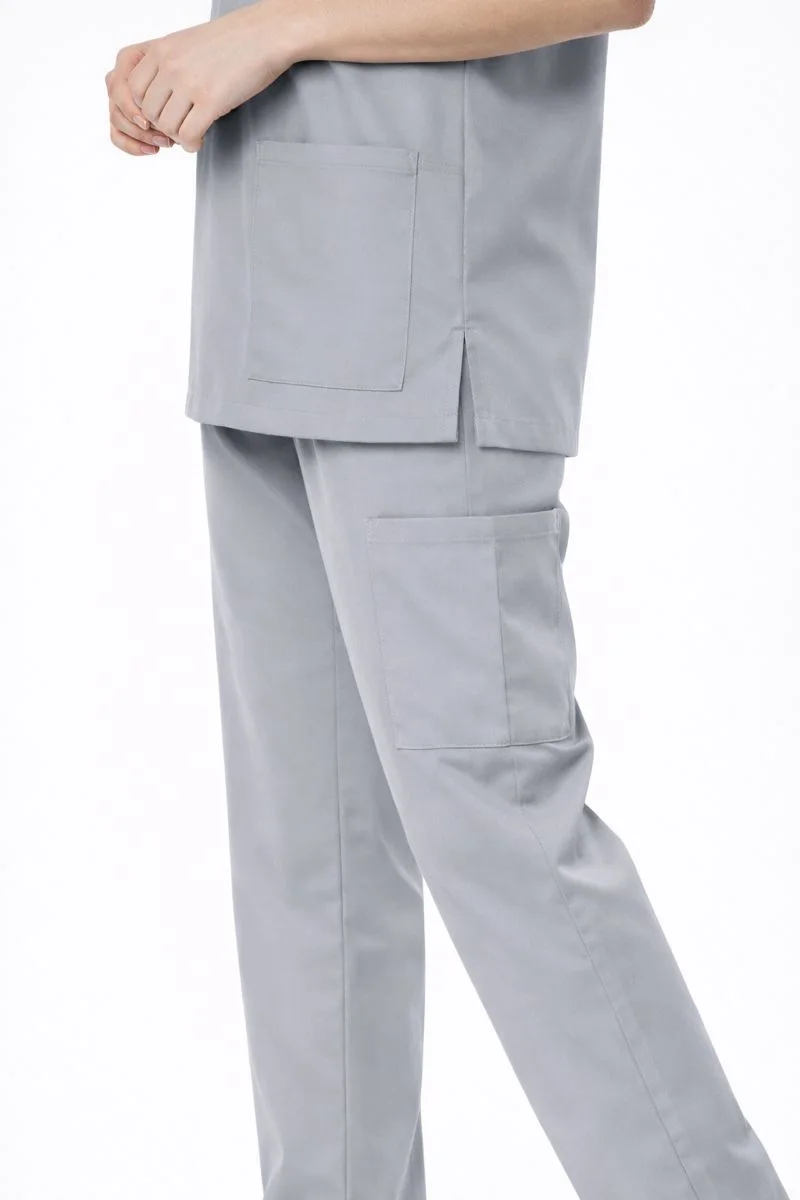 Pyjama de Bloc Col V Gris Claire