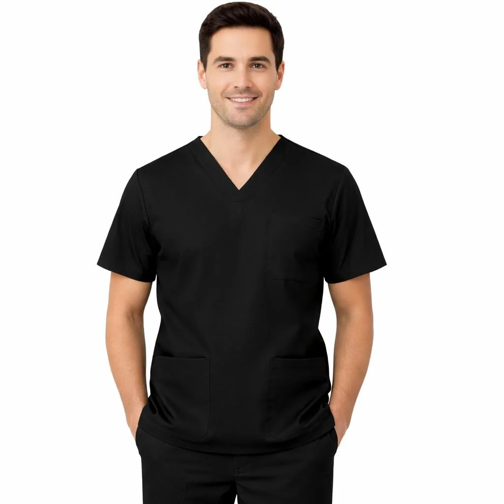 Pyjama de Bloc Col V HOMME Noir