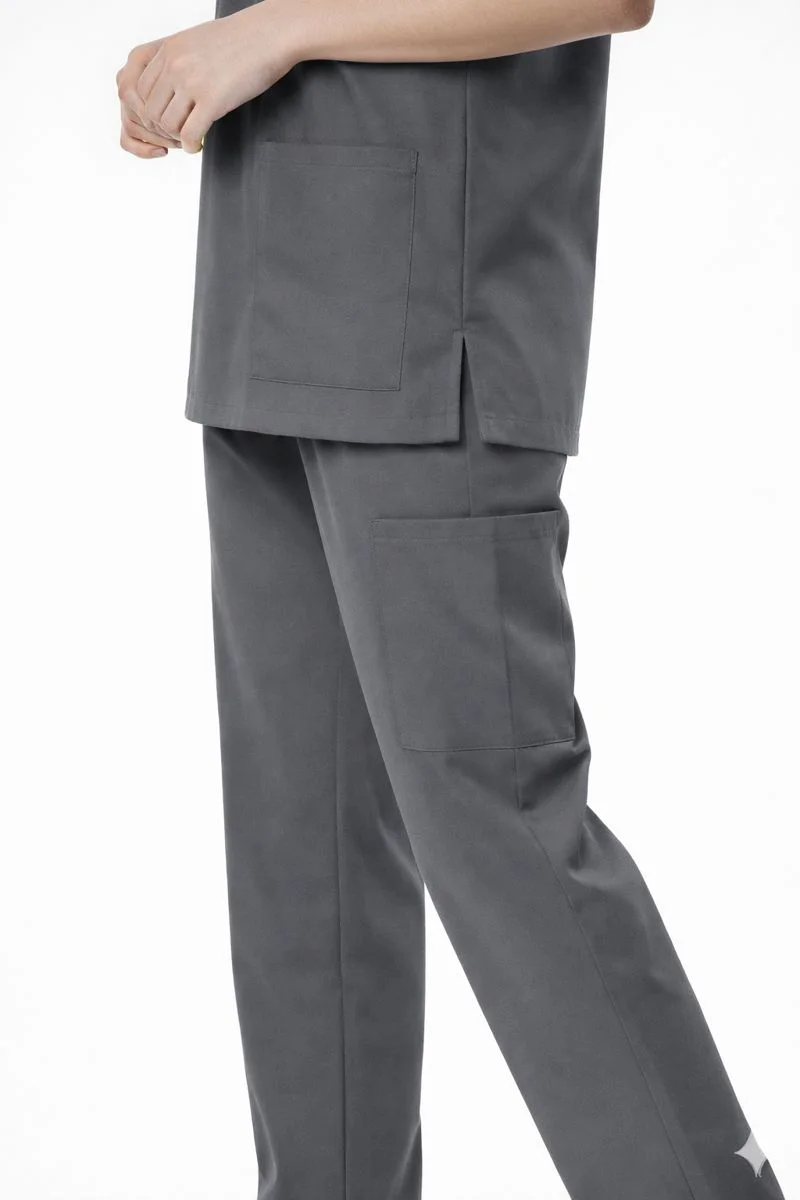 Pyjama de Bloc Col V gris foncé