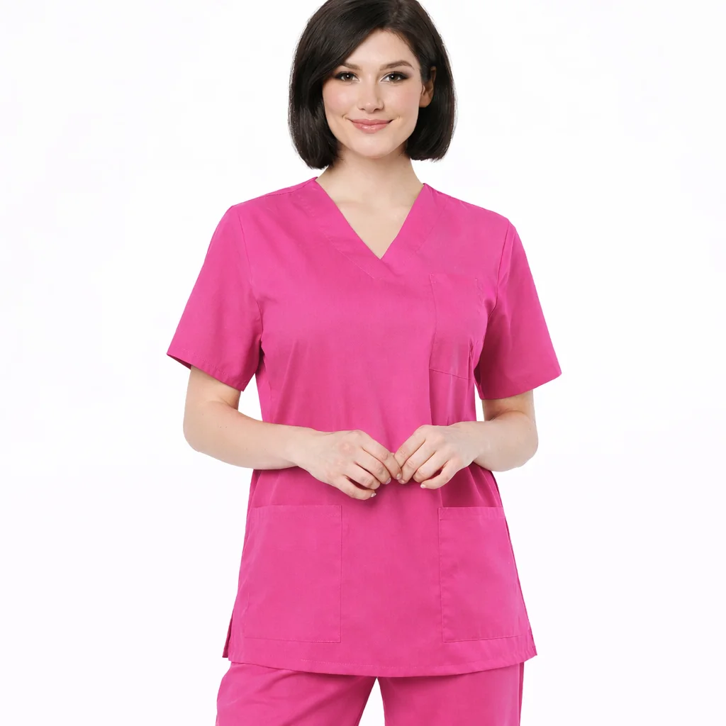 Pyjama de Bloc Col V ROSE FLASHY